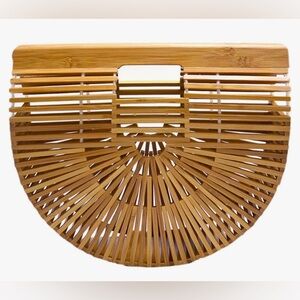 Handmade bamboo purse / tote bag